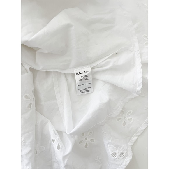 NWT‎ For Love & Lemons Weston Mini Dress in White Size Large - Picture 10 of 10